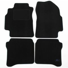 Tapis De Sol Noir Velours Sur Mesure Pour Nissan Primera P12 2000-2008, Ajustement précis, Base Antidérapante, Renforcée Dans la Zone de la Pédale
