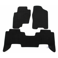 Tapis De Sol Noir Velours Sur Mesure Pour Nissan Pathfinder R51 2004-2013, Ajustement précis, Base Antidérapante, Renforcée Dans la Zone de la Pédale