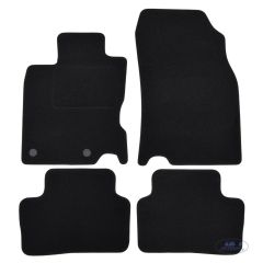 Tapis De Sol Noir Velours Sur Mesure Pour Nissan Qashqai J11 2014-2021, Ajustement précis, Base Antidérapante, Renforcée Dans la Zone de la Pédale