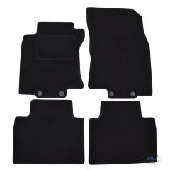 Tapis De Sol Noir Velours Sur Mesure Pour Nissan X-Trail T32 2014-2016, Ajustement précis, Base Antidérapante, Renforcée Dans la Zone de la Pédale
