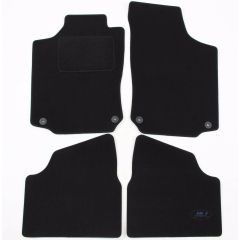 Tapis De Sol Noir Velours Sur Mesure Pour Opel Corsa C 2000-2006, Ajustement précis, Base Antidérapante, Renforcée Dans la Zone de la Pédale
