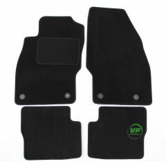 Tapis De Sol Noir Velours Sur Mesure Pour Opel Corsa E 2006-2019, Ajustement précis, Base Antidérapante, Renforcée Dans la Zone de la Pédale