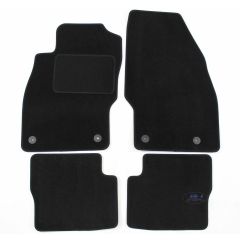 Tapis De Sol Noir Velours Sur Mesure Pour Opel Corsa D, E 2006-2019, Ajustement précis, Base Antidérapante, Renforcée Dans la Zone de la Pédale