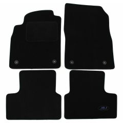 Tapis De Sol Noir Velours Sur Mesure Pour Opel Astra J 2009-2015, Ajustement précis, Base Antidérapante, Renforcée Dans la Zone de la Pédale