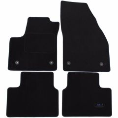 Tapis De Sol Noir Velours Sur Mesure Pour Opel Meriva B 2010-2017, Ajustement précis, Base Antidérapante, Renforcée Dans la Zone de la Pédale