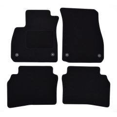 Tapis De Sol Noir Velours Sur Mesure Pour Opel Insignia B depuis 2017, Ajustement précis, Base Antidérapante, Renforcée Dans la Zone de la Pédale