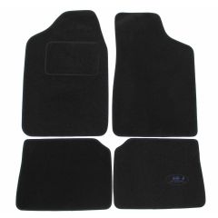 Tapis De Sol Noir Velours Sur Mesure Pour Peugeot 106 1992-2003, Ajustement précis, Base Antidérapante, Renforcée Dans la Zone de la Pédale