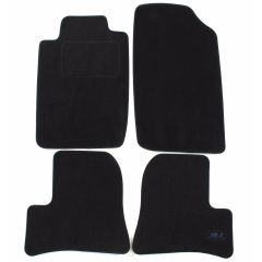 Tapis De Sol Noir Velours Sur Mesure Pour Peugeot 206 206+ 1998-2005, Ajustement précis, Base Antidérapante, Renforcée Dans la Zone de la Pédale