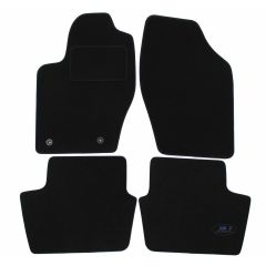 Tapis De Sol Noir Velours Sur Mesure Pour Citroen C4 2004-2010, Ajustement précis, Base Antidérapante, Renforcée Dans la Zone de la Pédale