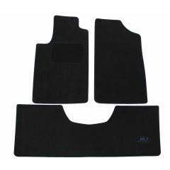 Tapis De Sol Noir Velours Sur Mesure Pour Peugeot 405 1987-1997, Ajustement précis, Base Antidérapante, Renforcée Dans la Zone de la Pédale