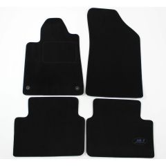 Tapis De Sol Noir Velours Sur Mesure Pour Peugeot 407 2004-2012, Ajustement précis, Base Antidérapante, Renforcée Dans la Zone de la Pédale