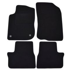 Tapis De Sol Noir Velours Sur Mesure Pour Peugeot 2008 2013-2018, Ajustement précis, Base Antidérapante, Renforcée Dans la Zone de la Pédale