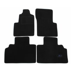 Tapis De Sol Noir Velours Sur Mesure Pour Renault Espace 2000-2003, Ajustement précis, Base Antidérapante, Renforcée Dans la Zone de la Pédale