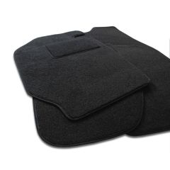Tapis De Sol Noir Velours Sur Mesure Pour Renault Laguna C 2008-2015, Ajustement précis, Base Antidérapante, Renforcée Dans la Zone de la Pédale