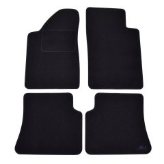 Tapis De Sol Noir Velours Sur Mesure Pour Renault Megane CLAsic 95-02, Ajustement précis, Base Antidérapante, Renforcée Dans la Zone de la Pédale