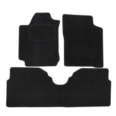 Tapis De Sol Noir Velours Sur Mesure Pour Renault Megane Scenic 1997-2003, Ajustement précis, Base Antidérapante, Renforcée Dans la Zone de la Pédale