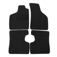 Tapis De Sol Noir Velours Sur Mesure Pour Renault Twingo 1993-2006, Ajustement précis, Base Antidérapante, Renforcée Dans la Zone de la Pédale