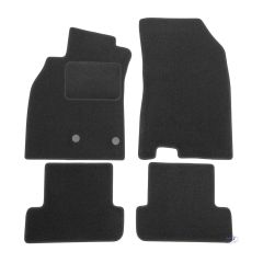 Tapis De Sol Noir Velours Sur Mesure Pour Renault Megane 3 2008-2016, Ajustement précis, Base Antidérapante, Renforcée Dans la Zone de la Pédale