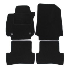 Tapis De Sol Noir Velours Sur Mesure Pour Renault Clio 4 2012-2019, Ajustement précis, Base Antidérapante, Renforcée Dans la Zone de la Pédale