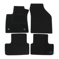 Tapis De Sol Noir Velours Sur Mesure Pour Renault Megane Grand Coupe depuis 2017, Ajustement précis, Base Antidérapante, Renforcée Dans la Zone de la Pédale