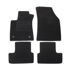 Tapis De Sol Noir Velours Sur Mesure Pour Renault Megane 4 depuis 2016, Ajustement précis, Base Antidérapante, Renforcée Dans la Zone de la Pédale