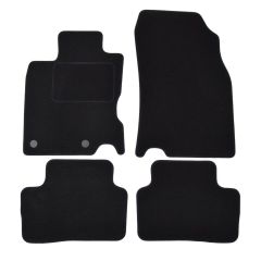 Tapis De Sol Noir Velours Sur Mesure Pour Renault Kadjar depuis 2015, Ajustement précis, Base Antidérapante, Renforcée Dans la Zone de la Pédale