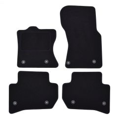 Tapis De Sol Noir Velours Sur Mesure Pour Land Rover Range Rover Velar depuis 2017, Ajustement précis, Base Antidérapante, Renforcée Dans la Zone de la Pédale