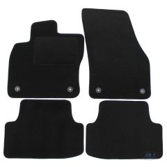 Tapis De Sol Noir Velours Sur Mesure Pour Seat Ateca depuis 2016, Ajustement précis, Base Antidérapante, Renforcée Dans la Zone de la Pédale