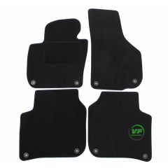 Tapis De Sol Noir Velours Sur Mesure Pour Skoda Superb 2 2008-2014, Ajustement précis, Base Antidérapante, Renforcée Dans la Zone de la Pédale