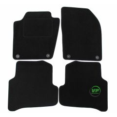 Tapis De Sol Noir Velours Sur Mesure Pour Skoda Fabia 3 2014-2021, Ajustement précis, Base Antidérapante, Renforcée Dans la Zone de la Pédale