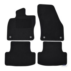 Tapis De Sol Noir Velours Sur Mesure Pour Skoda Karoq depuis 2017, Ajustement précis, Base Antidérapante, Renforcée Dans la Zone de la Pédale