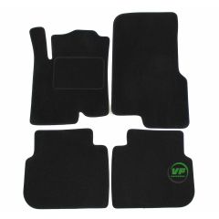 Tapis De Sol Noir Velours Sur Mesure Pour Smart Forfour 2004-2006, Ajustement précis, Base Antidérapante, Renforcée Dans la Zone de la Pédale