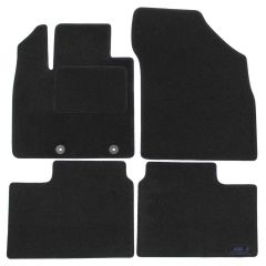 Tapis De Sol Noir Velours Sur Mesure Pour Suzuki Ignis depuis 2016, Ajustement précis, Base Antidérapante, Renforcée Dans la Zone de la Pédale