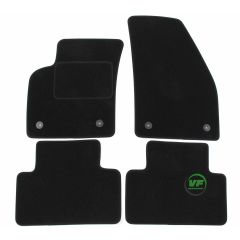 Tapis De Sol Noir Velours Sur Mesure Pour Volvo V50 S40 2 2004-2012, Ajustement précis, Base Antidérapante, Renforcée Dans la Zone de la Pédale
