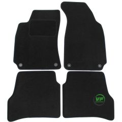 Tapis De Sol Noir Velours Sur Mesure Pour Volkswagen Passat B5 Limo/Variant 1996-2005 Fix. Rund, Ajustement précis, Base Antidérapante, Renforcée Dans la Zone de la Pédale