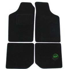 Tapis De Sol Noir Velours Sur Mesure Pour Volkswagen Polo 1990-1994, Ajustement précis, Base Antidérapante, Renforcée Dans la Zone de la Pédale