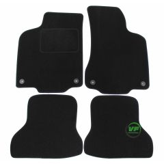 Tapis De Sol Noir Velours Sur Mesure Pour Volkswagen Polo 6N / 6N2 1994-2001, Ajustement précis, Base Antidérapante, Renforcée Dans la Zone de la Pédale