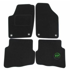 Tapis De Sol Noir Velours Sur Mesure Pour Volkswagen Polo 9N / 9N3 2002-2009, Ajustement précis, Base Antidérapante, Renforcée Dans la Zone de la Pédale