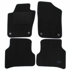Tapis De Sol Noir Velours Sur Mesure Pour Seat Ibiza 4 6J 2008-2017, Ajustement précis, Base Antidérapante, Renforcée Dans la Zone de la Pédale