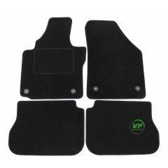 Tapis De Sol Noir Velours Sur Mesure Pour Volkswagen Caddy 2003-2015, Ajustement précis, Base Antidérapante, Renforcée Dans la Zone de la Pédale