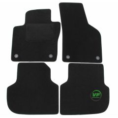 Tapis De Sol Noir Velours Sur Mesure Pour Volkswagen Jetta 2011-2018, Ajustement précis, Base Antidérapante, Renforcée Dans la Zone de la Pédale