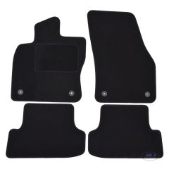 Tapis De Sol Noir Velours Sur Mesure Pour Volkswagen T-Roc depuis 2017, Ajustement précis, Base Antidérapante, Renforcée Dans la Zone de la Pédale