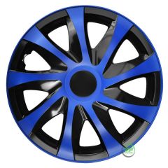 Enjoliveurs de Roue élégants 14" Draco CS Bleue et Noir, De 4 Piéce, La Fixation se Fait par Simple Clipsage sur la Jante, Facile à Entretenir