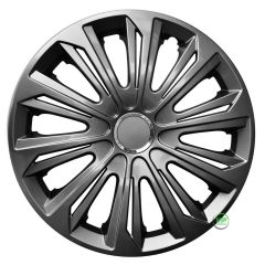 Enjoliveurs de Roue élégants 14" Strong Graphite, De 4 Piéce, La Fixation se Fait par Simple Clipsage sur la Jante, Facile à Entretenir